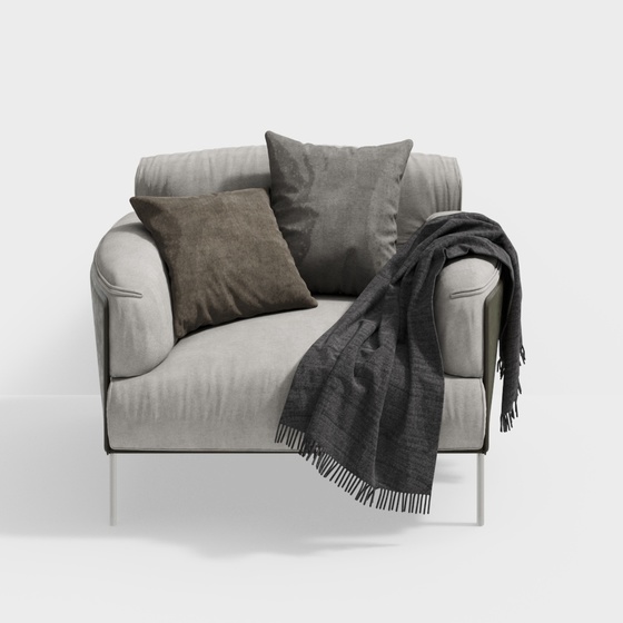 Modern Single Sofa,Single Sofa,Seats & Sofas,gray