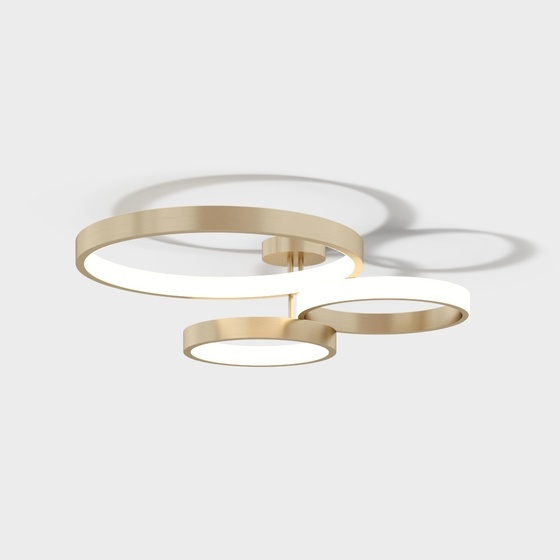 Modern simple ceiling lamp three circles