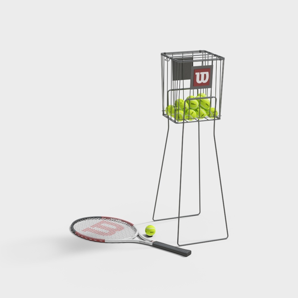 现代网球运动器材组合