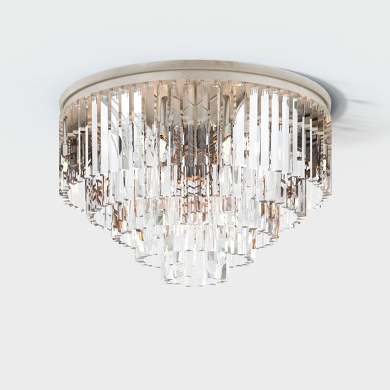 RH Modern Crystal Ceiling Light