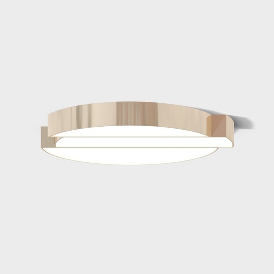 Modern ceiling lamp sliced circle