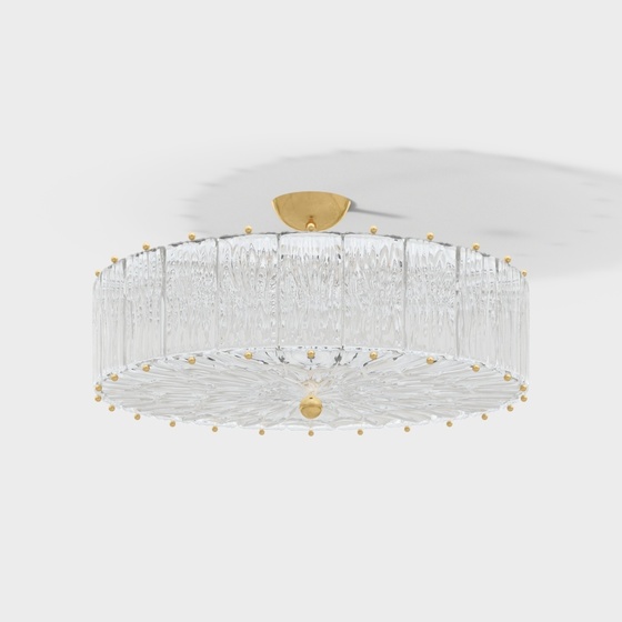 Modern ceiling lamp crystal surface