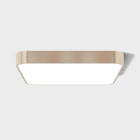 Modern ceiling lamp with cut corners