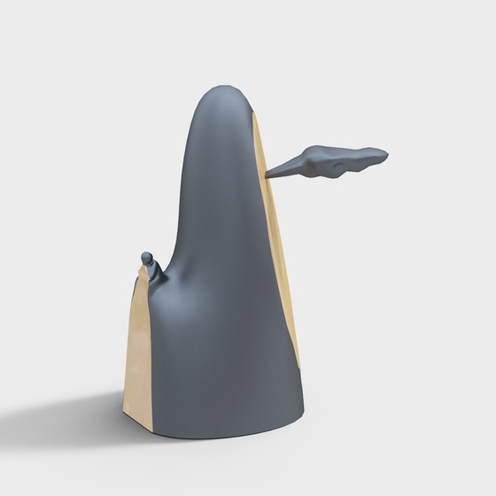 Gray Mountain Sculpture Crafts Furnishings 3D Model