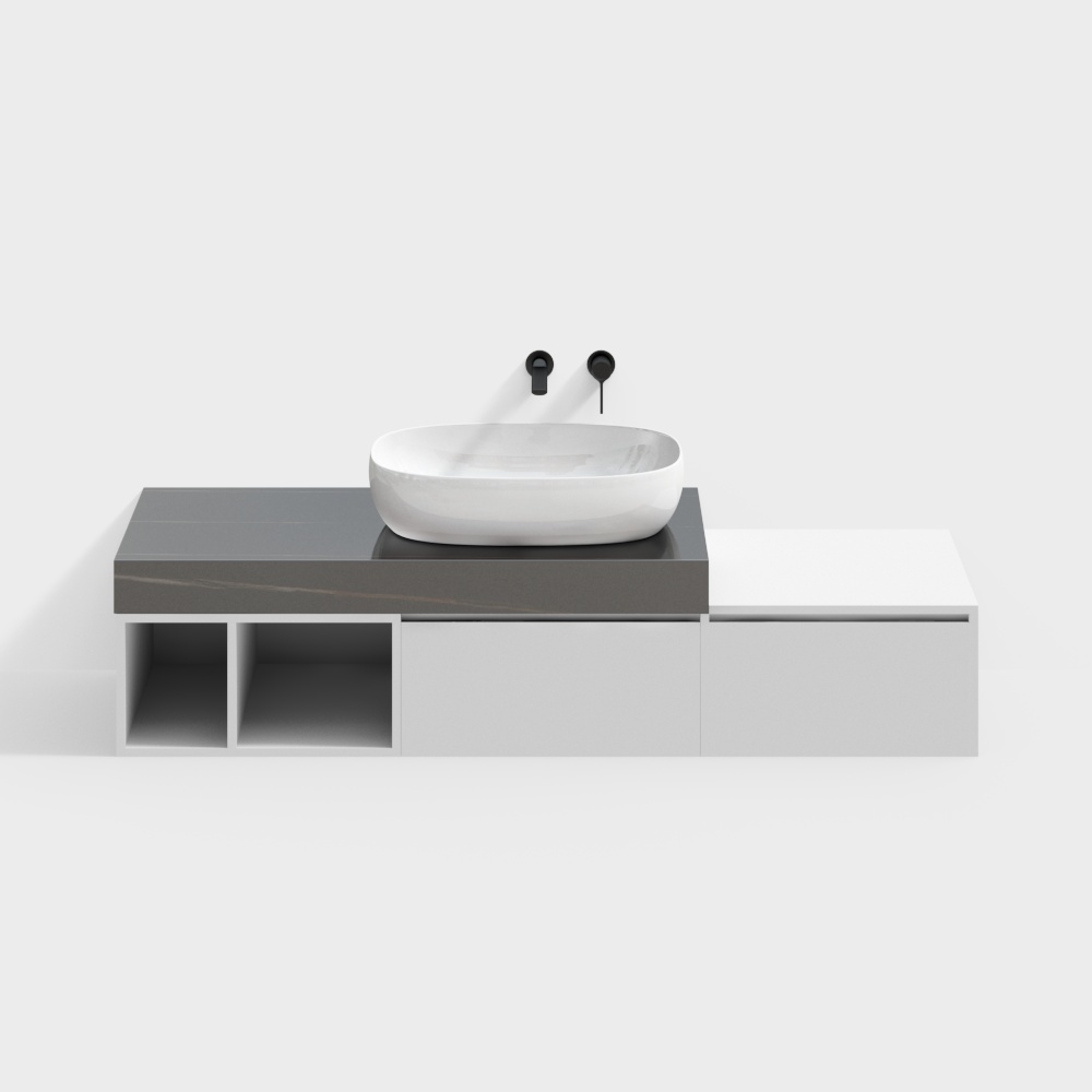 格朗司-8902浴室柜-下3D模型