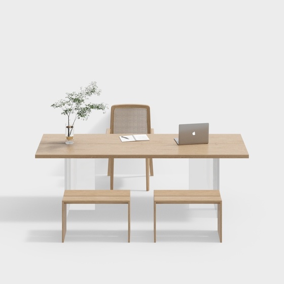 Scandinavian Desk Sets,Desk & Chair Sets,wood color