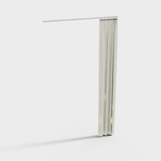 Top-mounted shower curtain straight 1200 standard beige