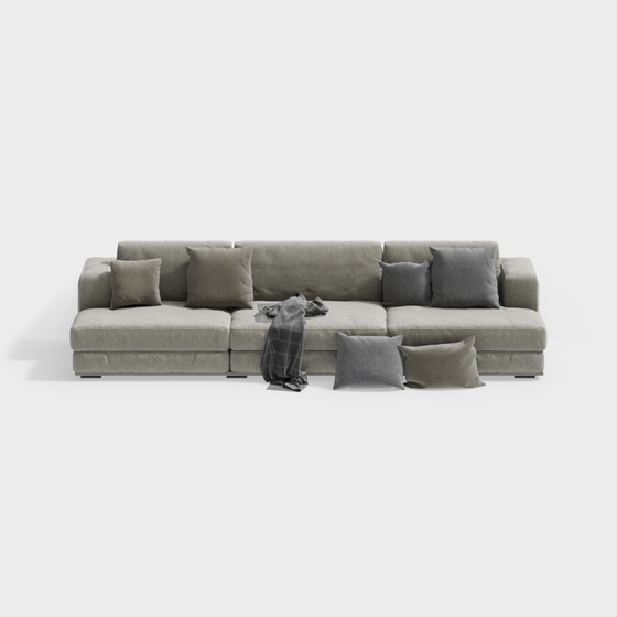 Luxury Three-seater Sofas,Seats & Sofas,3-seater Sofas,gray