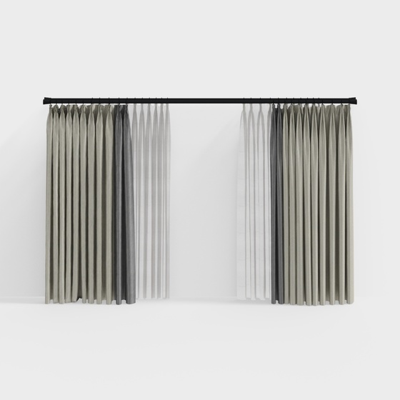 Art Deco Curtains,gray