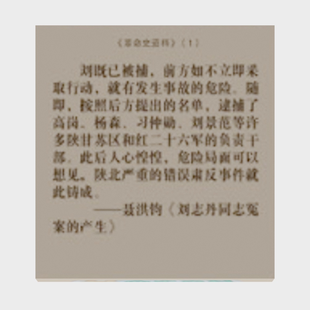 现代红色纪念馆文字小装饰画