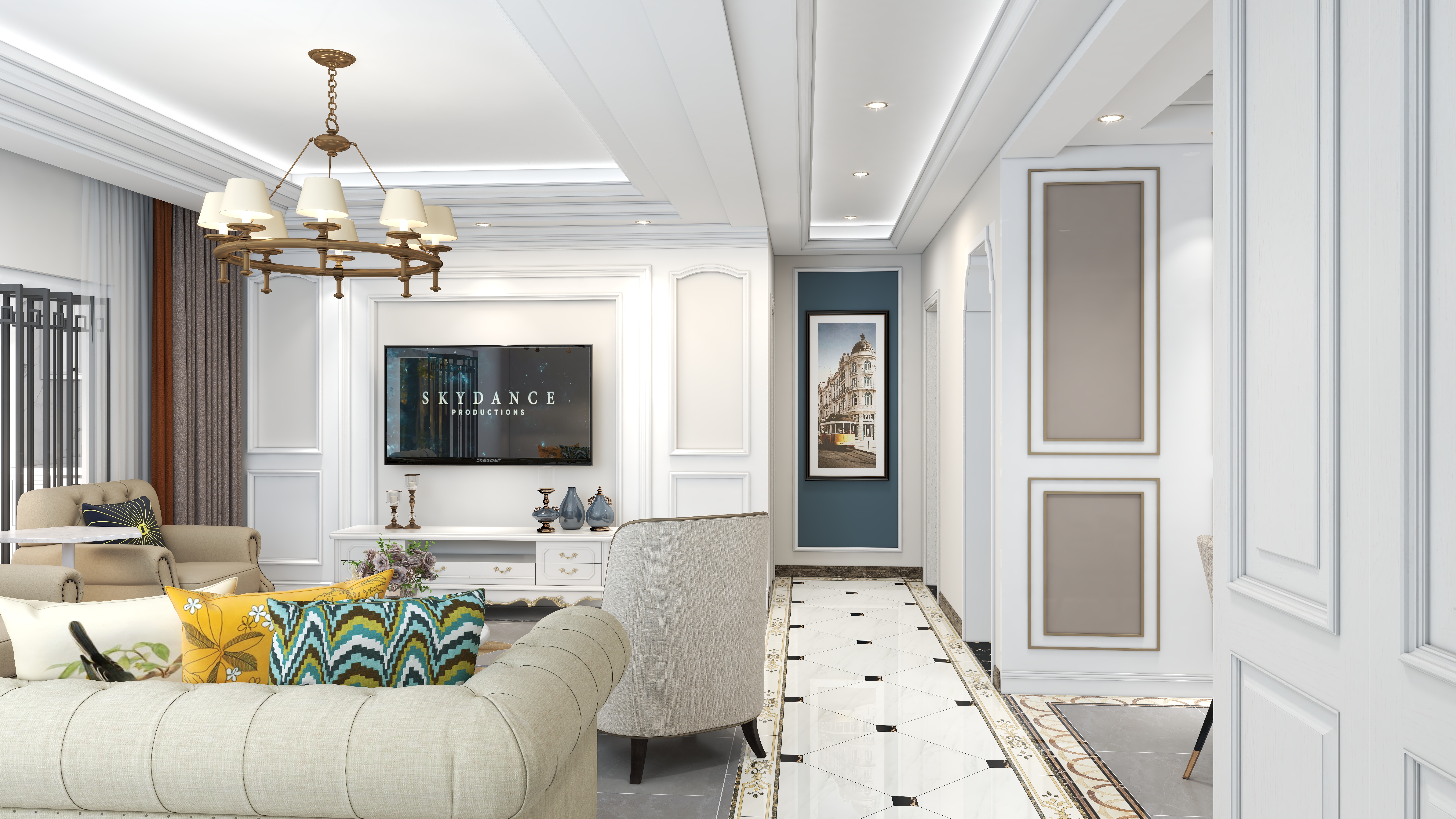 刘增-135㎡美式混搭-装修设计方案