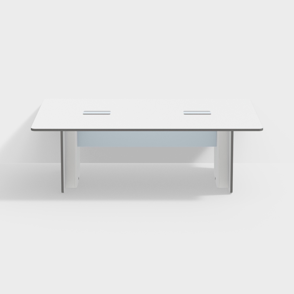 简约后现代-TK33A-办公家具钢脚会议桌钢脚会议桌洽谈桌培训桌接待桌3D模型