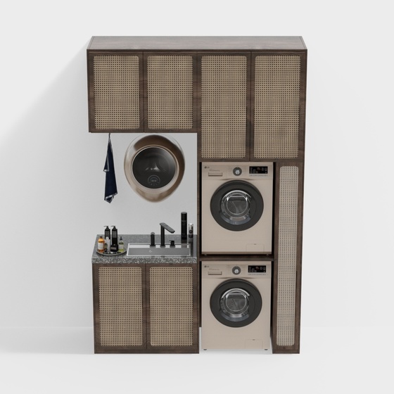 Modern Washer Cabinets,Wood color