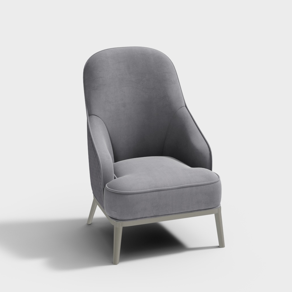 诺丁山-NH1830-休闲椅(1)3D模型
