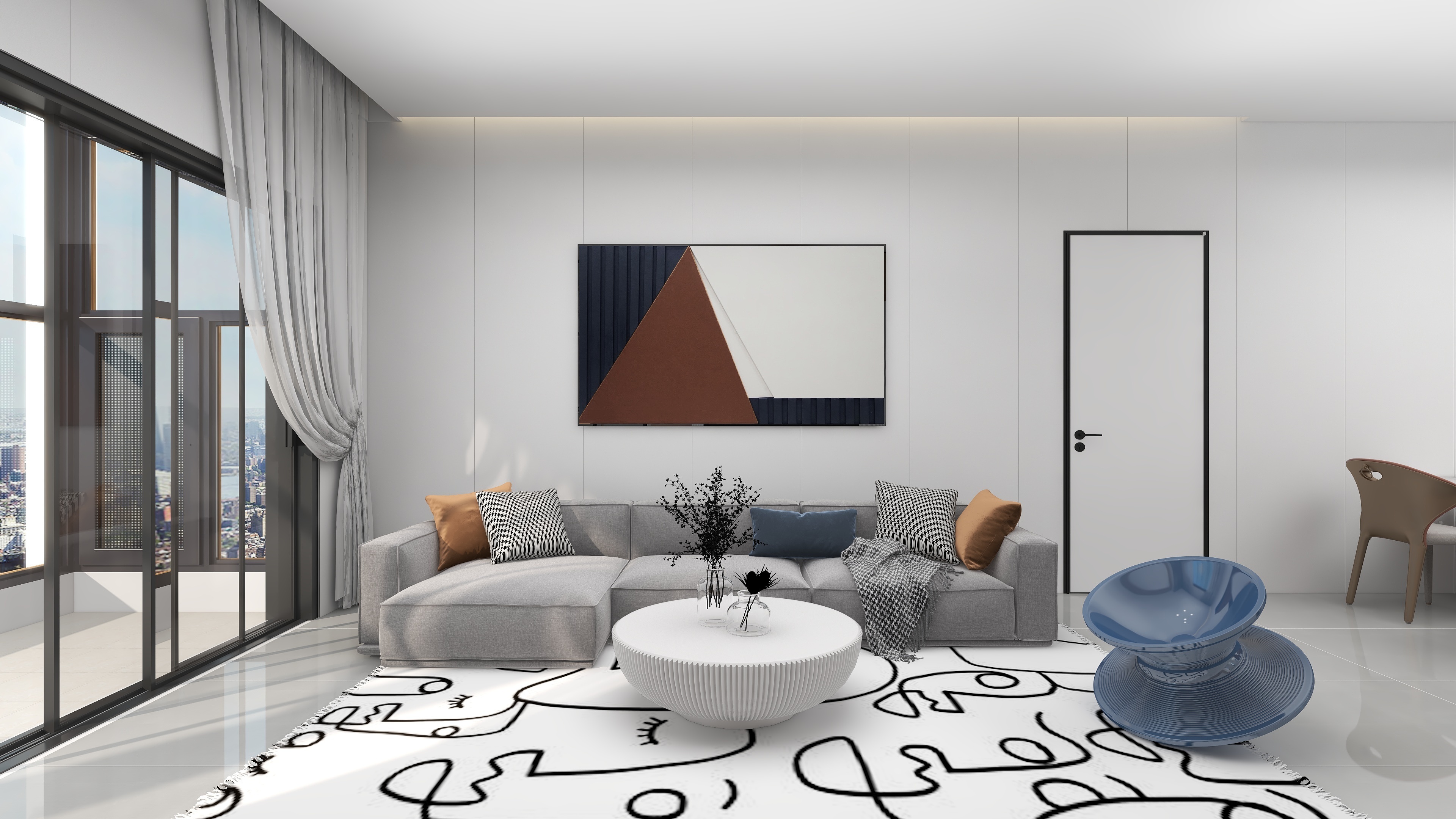 来口茶-现代简约设计方案-装修设计方案