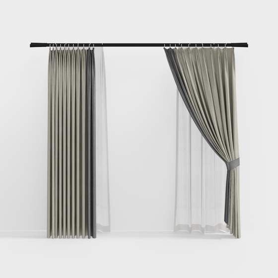 Asian Curtains,gray