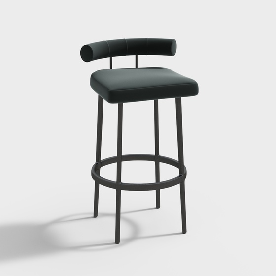 Scandinavian Bar Stools,black