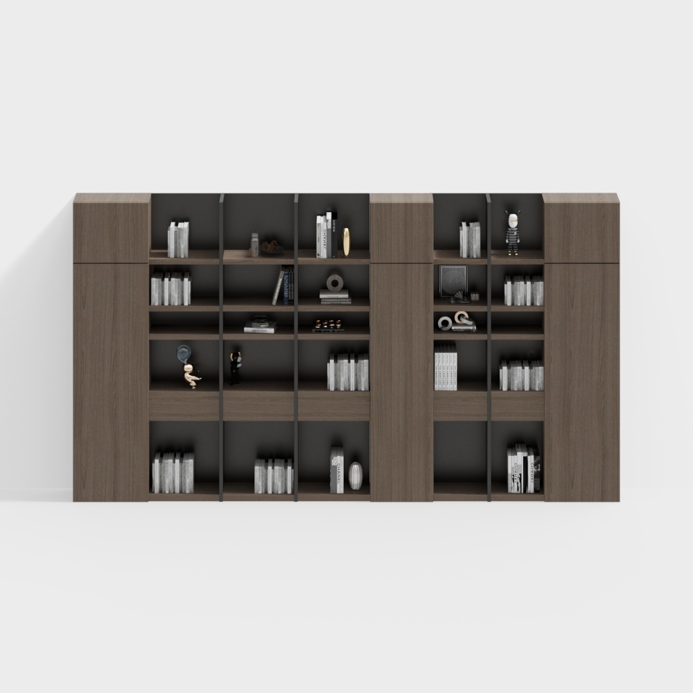 现代组合书柜
