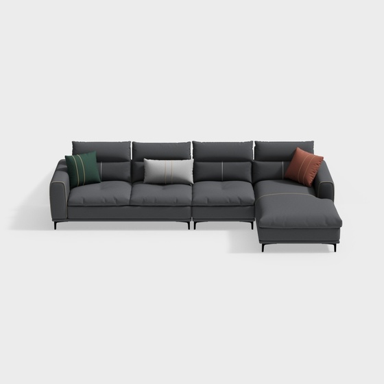 Modern Seats & Sofas,L-shaped Sofa,blue