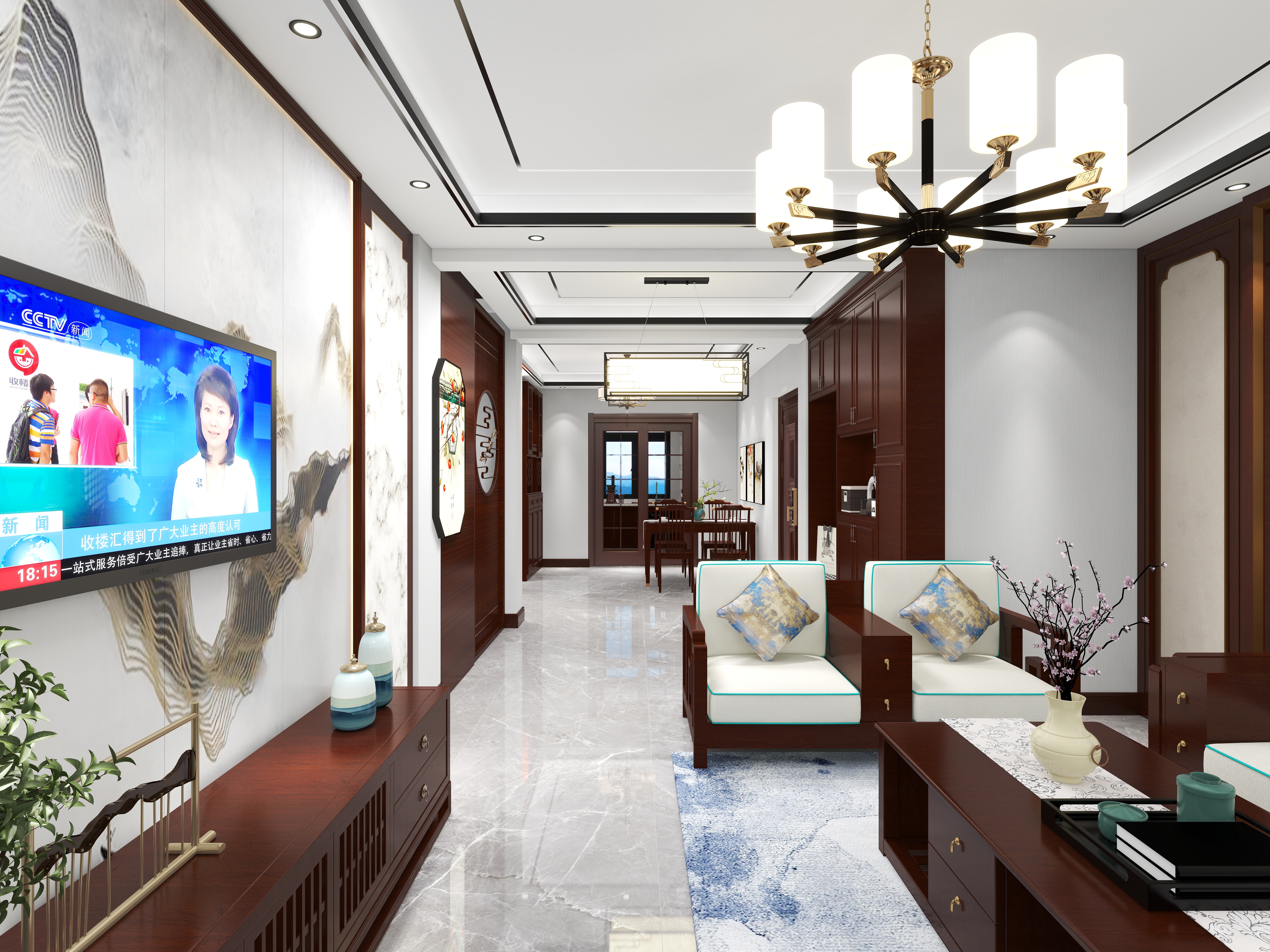 宁夏智胜装饰设计有限公司-塞上翡翠城装修效果图