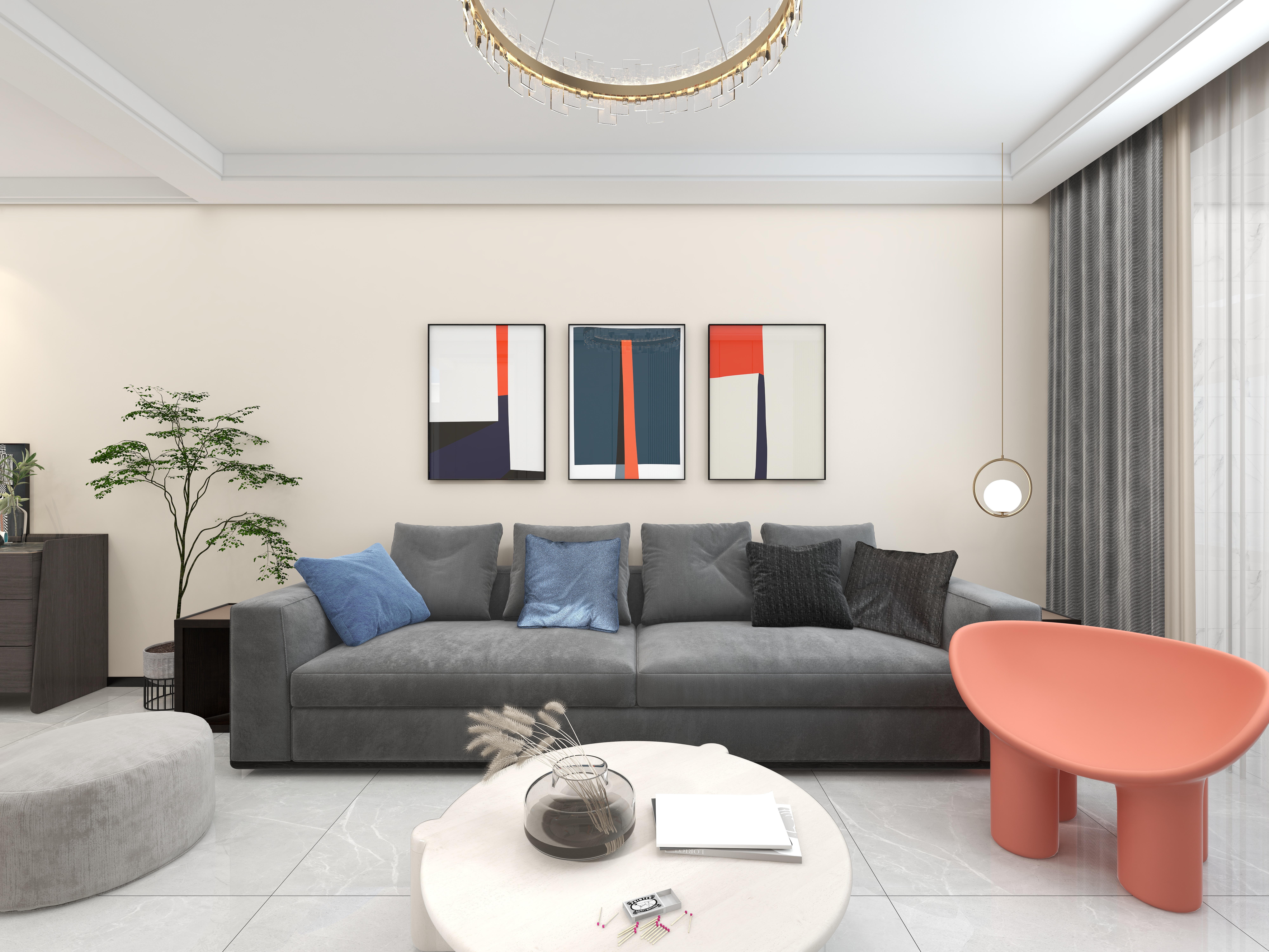 YUR1-荣盛103平米反向（4）装修效果图