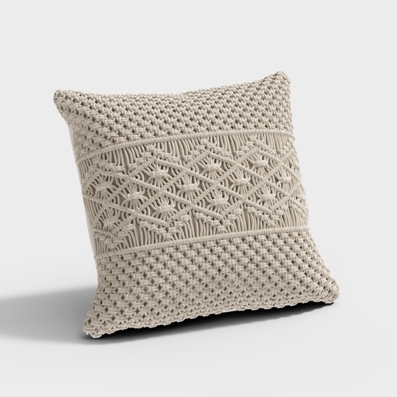 Modern Woven Throw Pillow