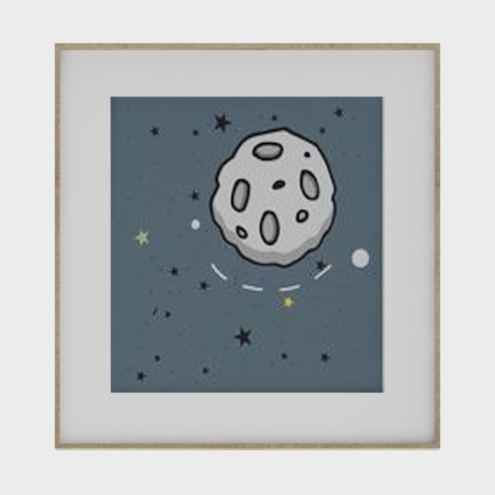 现代卡通儿童装饰画星球