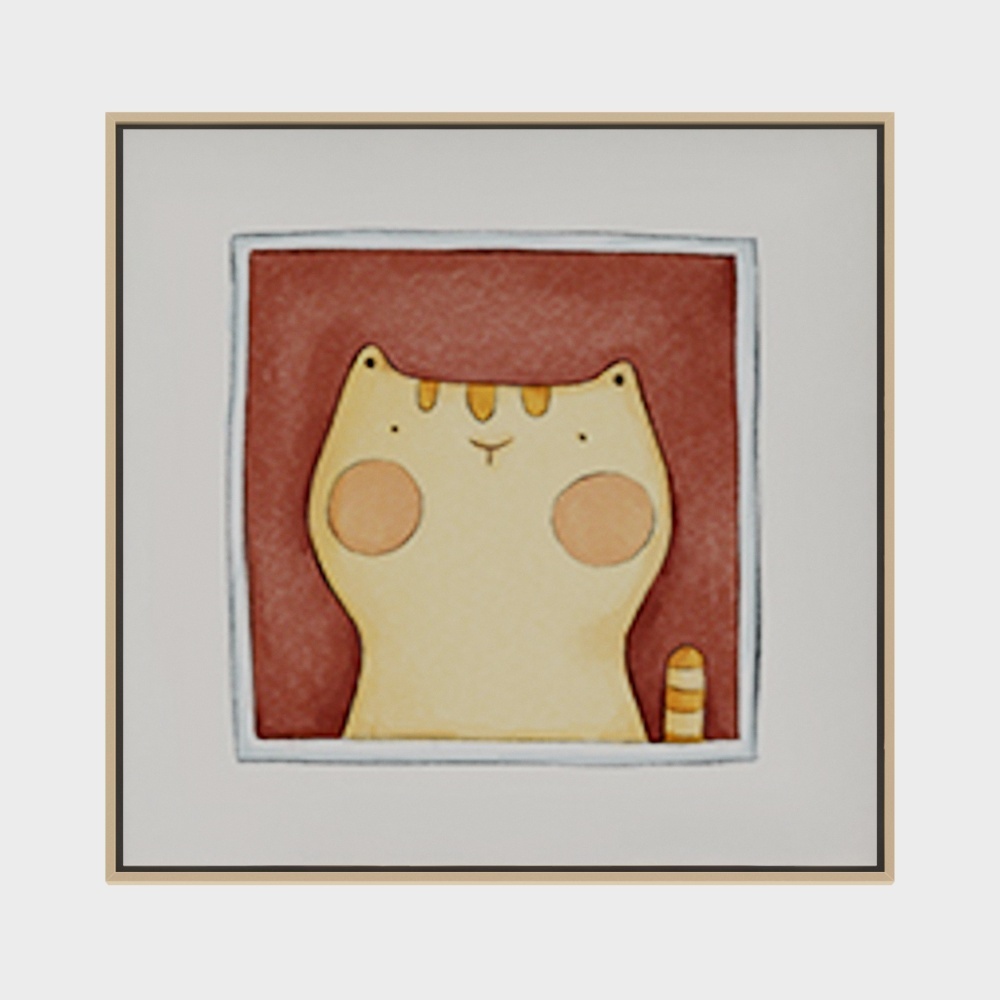 现代儿童装饰画小猫