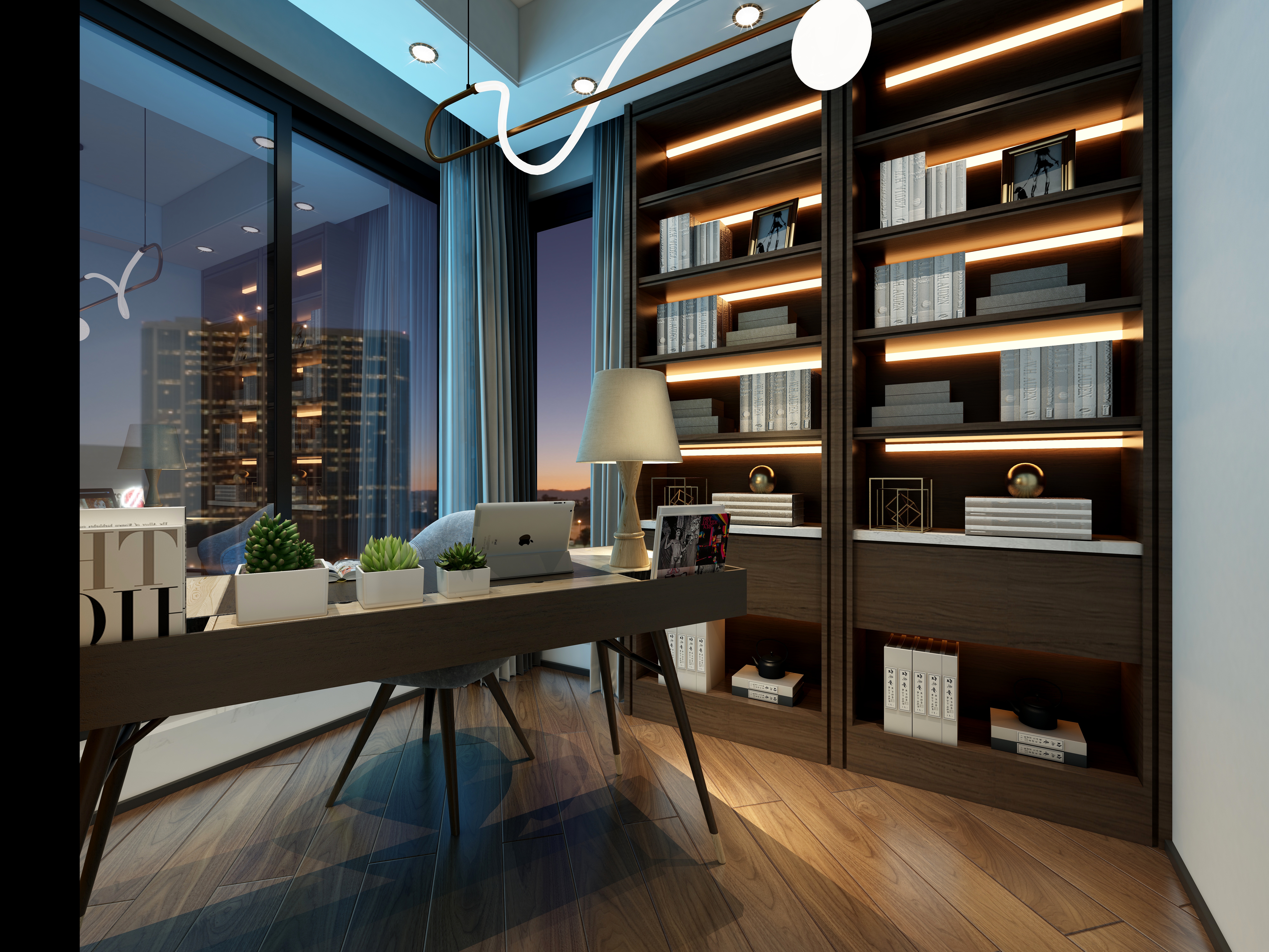 西北张无忌-德信海德公园83.00㎡A2’3室2厅1卫1厨-装修设计方案