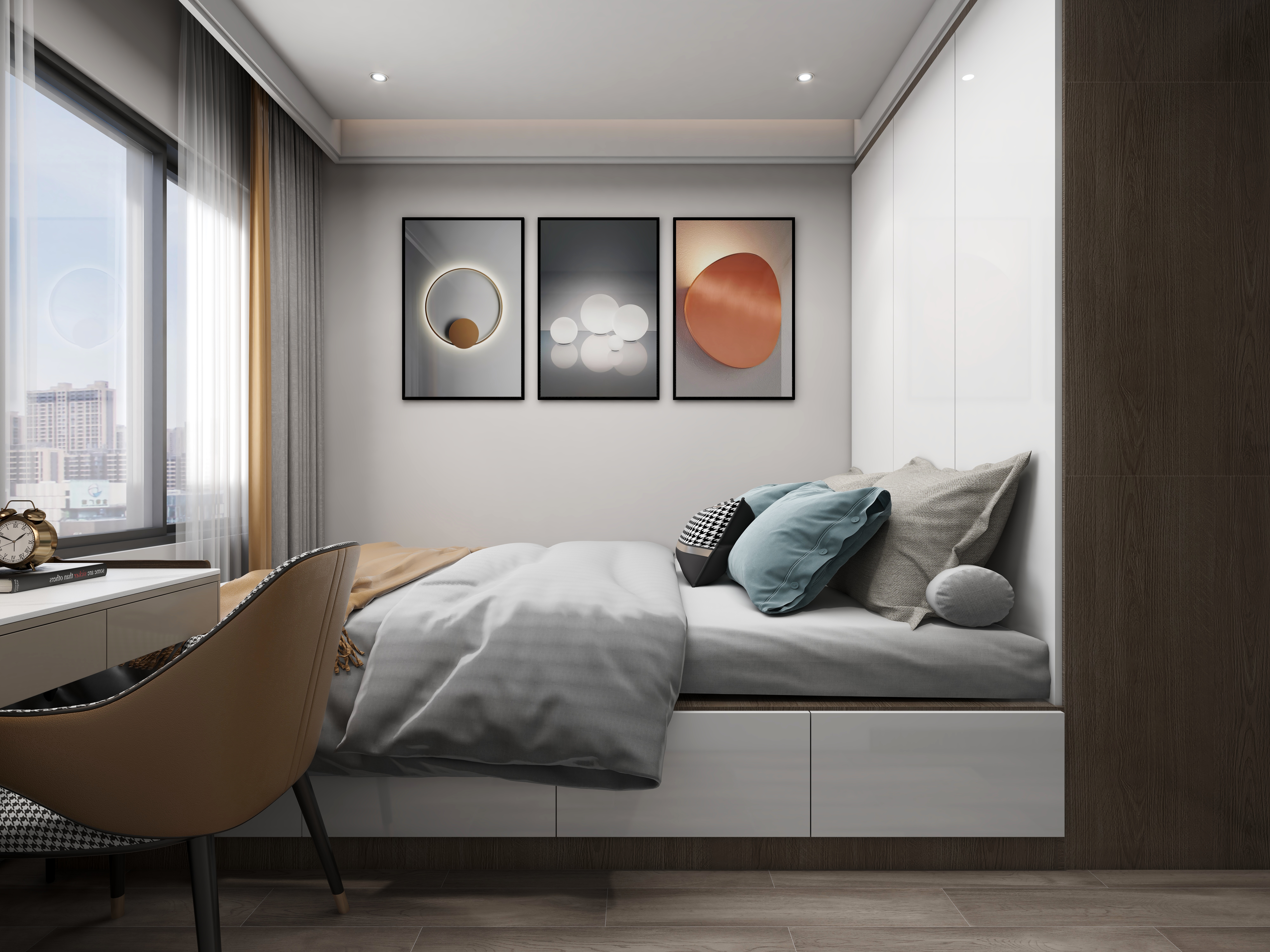 窗台上的咖啡-83㎡2室-装修设计方案