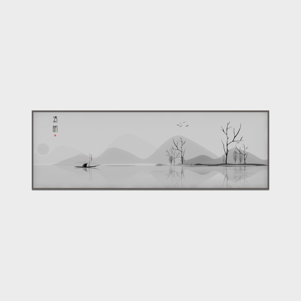 龙匠饰家-新中式装饰画-卧室装饰画