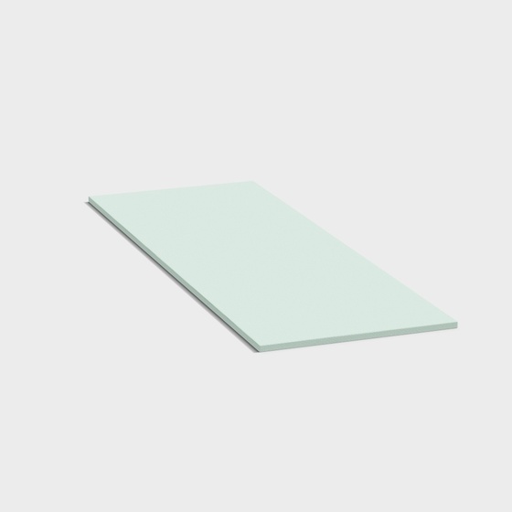Green Yoga Mat 3D Model