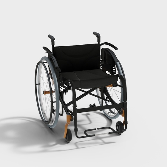 Industrial Wheelchair,Black