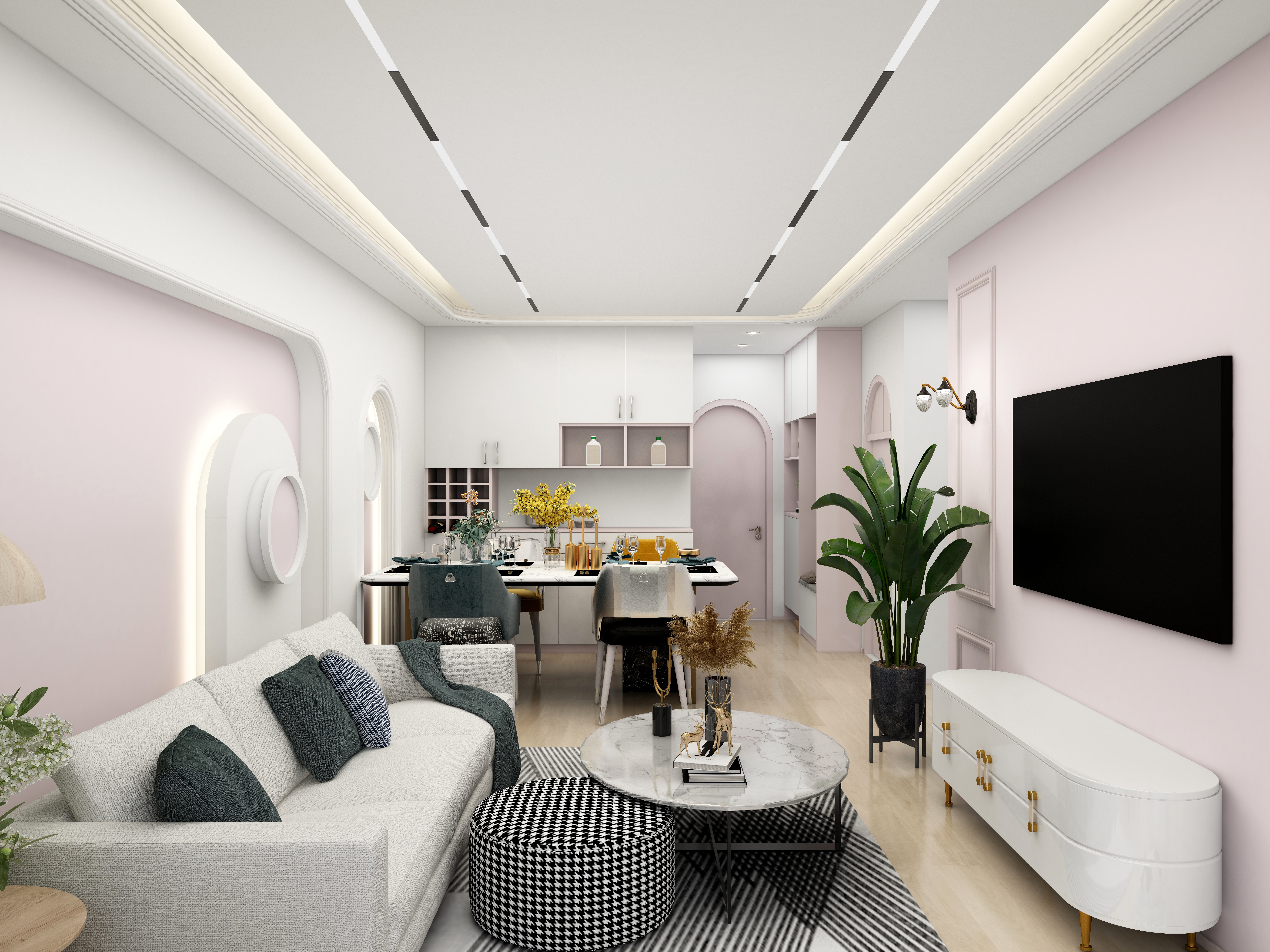 Vilter-德信海德公园83.00㎡A2’3室2厅1卫1厨-装修设计方案