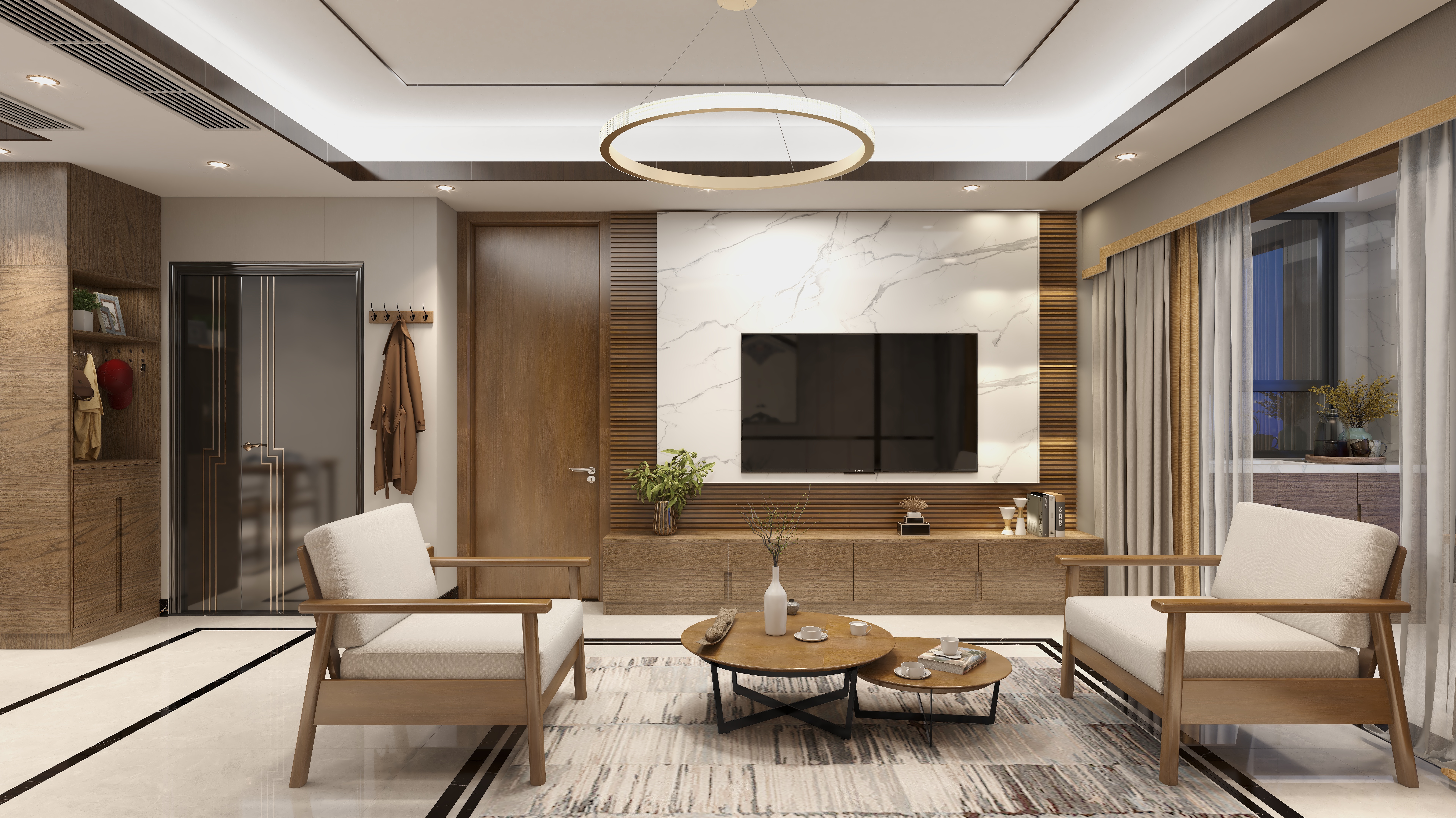 襄阳整家定制-新中式装修效果图