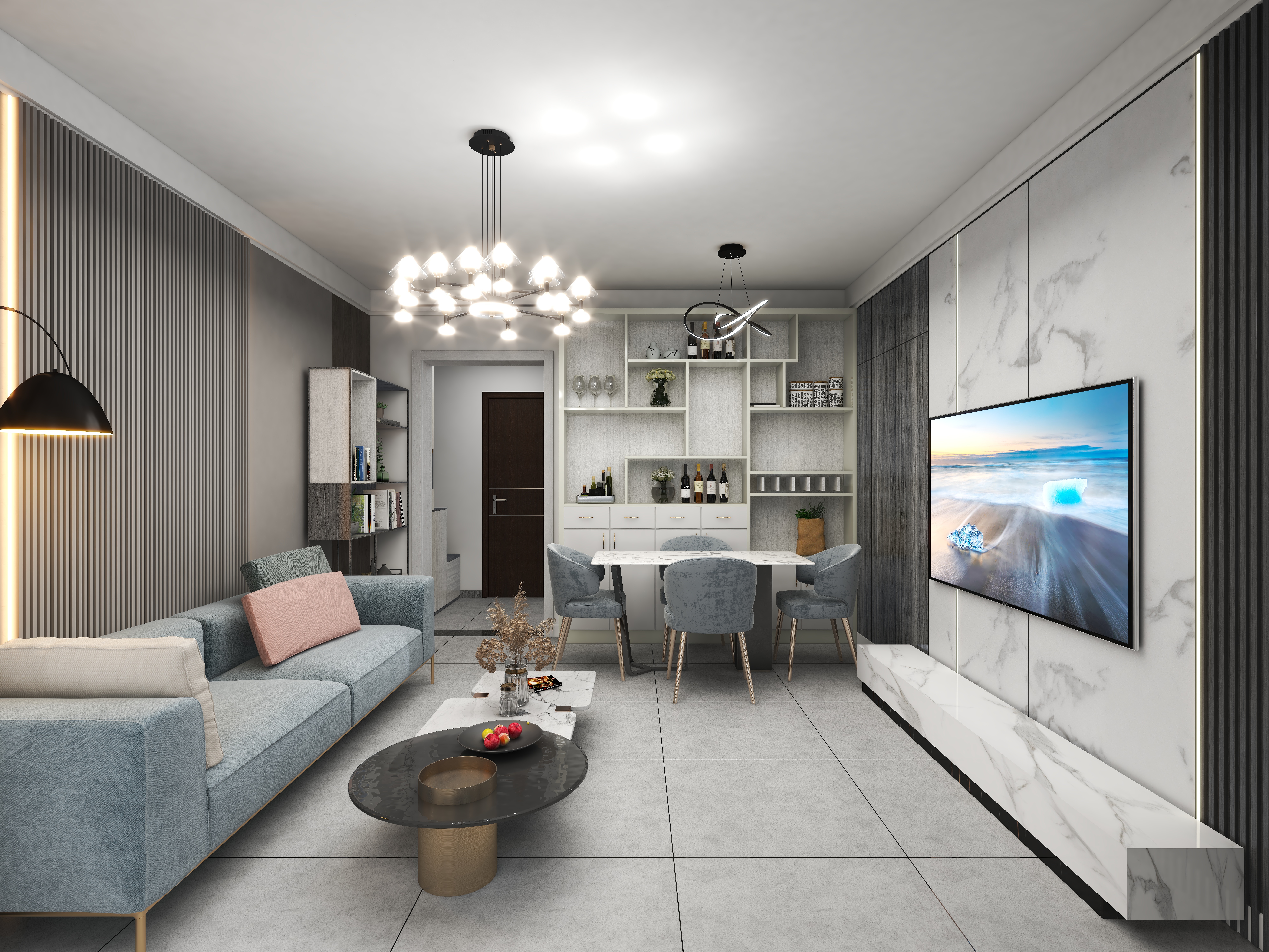 沂杋-83平时尚简约-装修设计方案