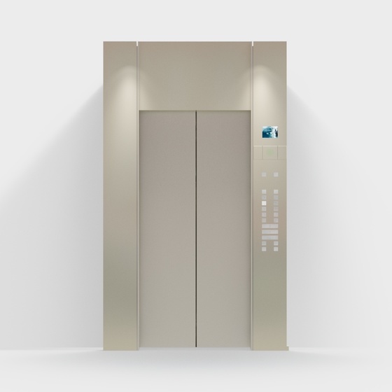 Modern elevator interior door