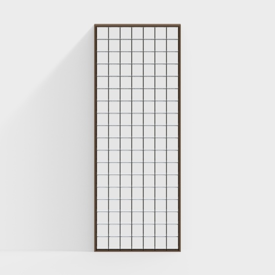 Modern glass square brick partition