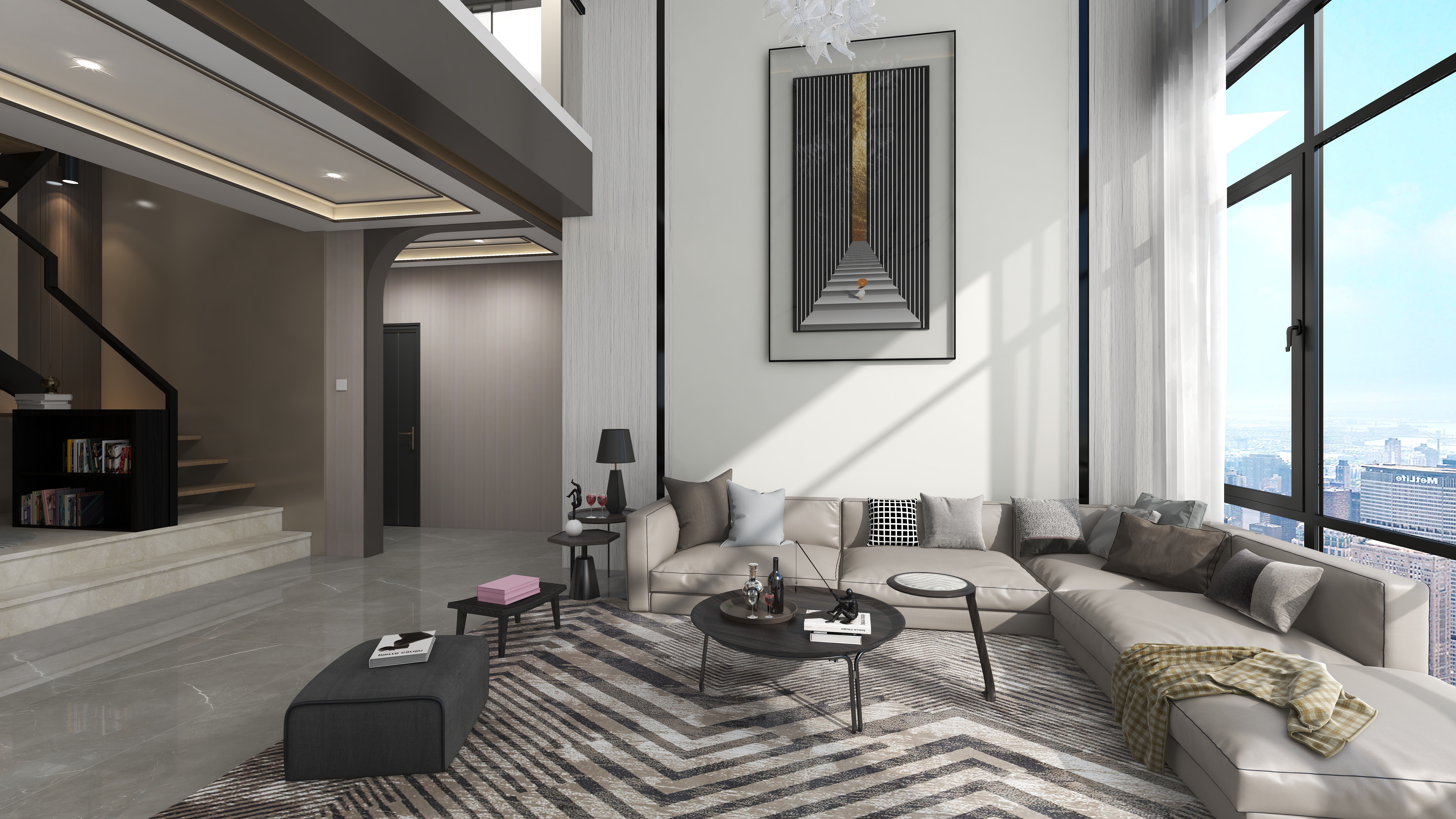 大大大顺子-瀚海复式轻奢-装修设计方案