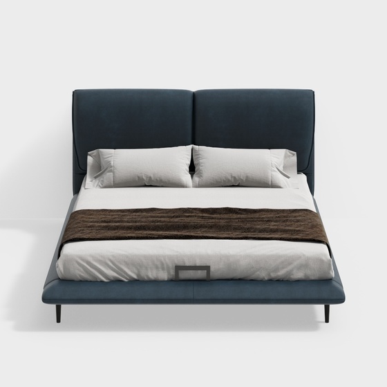 Modern Twin Beds,Twin Beds,blue