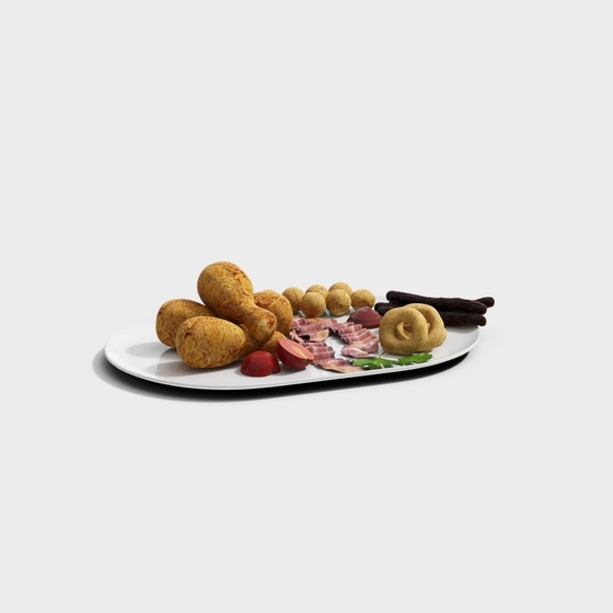 Avant garde Food and Snacks,Food and Snacks,Table Decor,Brown+Black