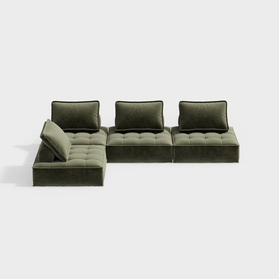 Luxury Seats & Sofas,L-shaped Sofa,green