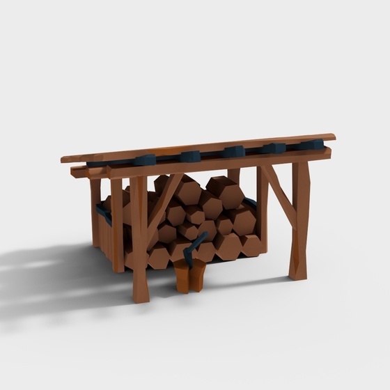 Charming Cartoon Model 3D - Woodhouse Decor