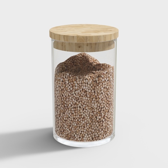 Brown Seasoning Bottle 3D Model for Kitchen