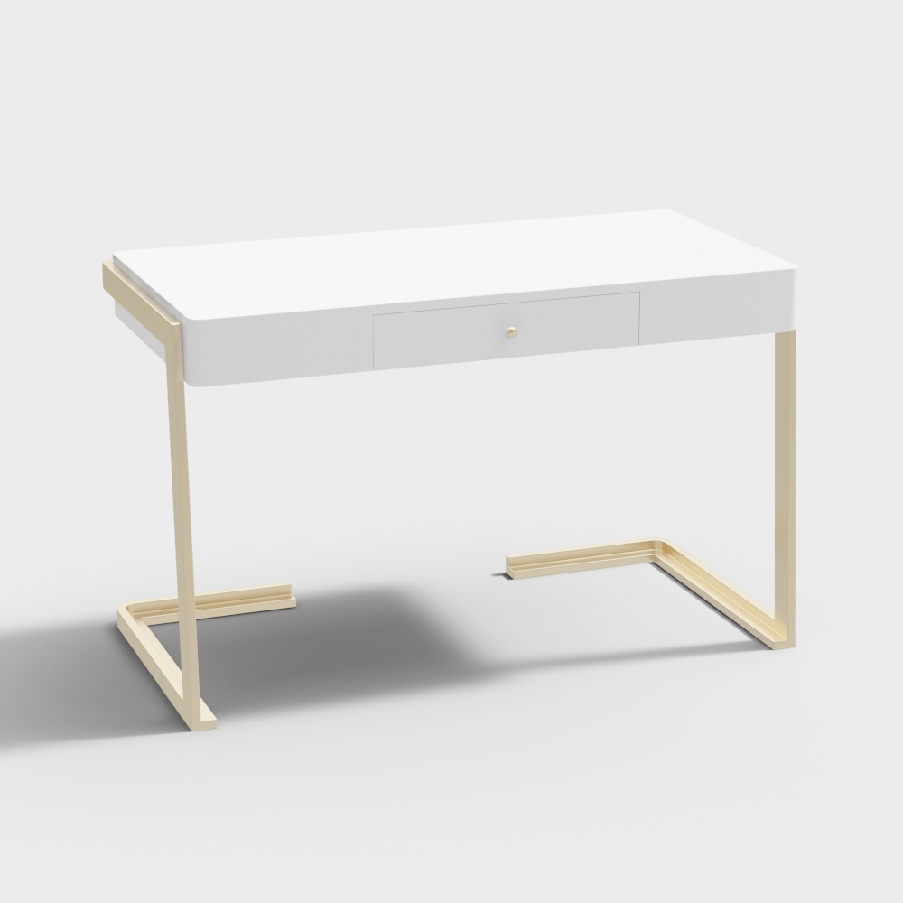 1.2m烤漆书桌-Z50-光之屋3D模型