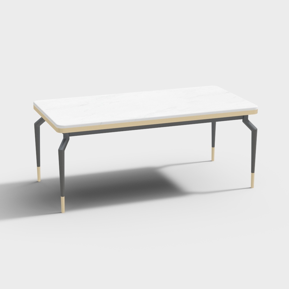 1.8m大理石餐桌-515-光之屋3D模型