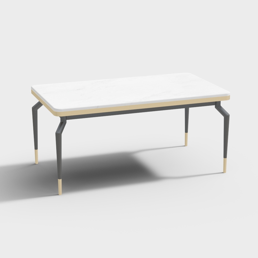 1.6m大理石餐桌-515-光之屋3D模型
