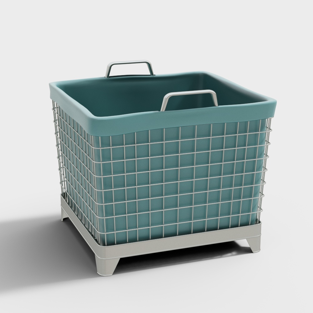 北欧超市购物篮3D模型