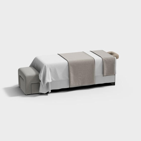 Modern Massage Spa Table 3D Model for Relaxation Spaces
