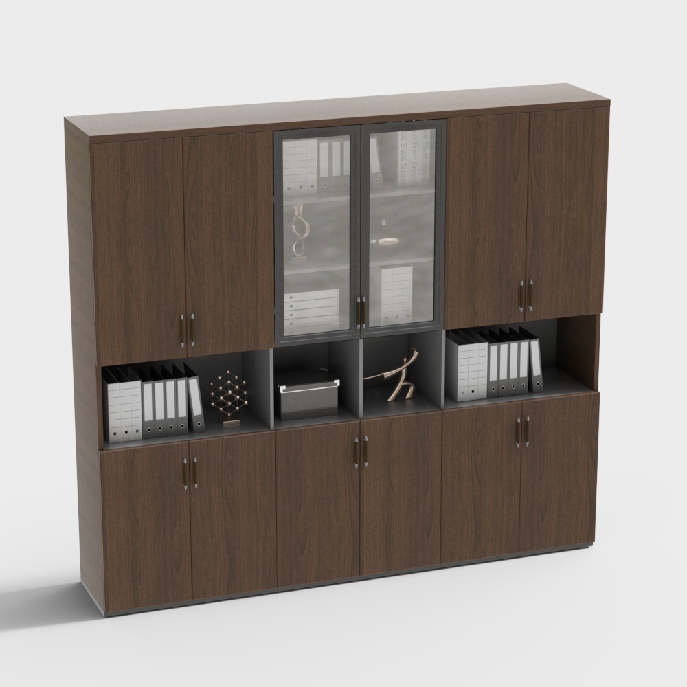 现代多门办公文件柜书柜